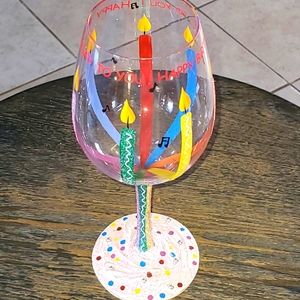 Lolita birthday glass